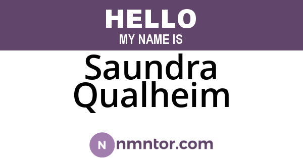Saundra Qualheim