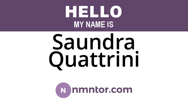 Saundra Quattrini