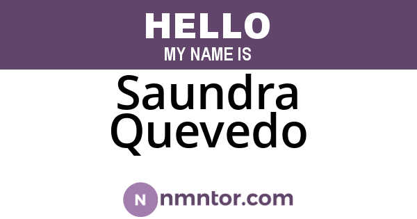 Saundra Quevedo