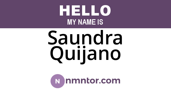 Saundra Quijano