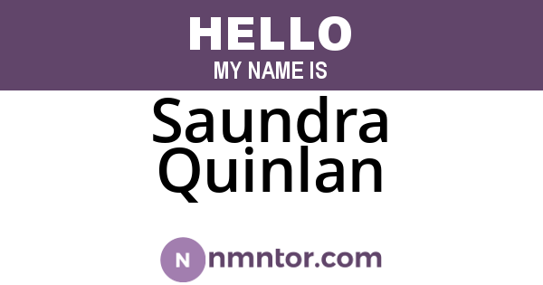 Saundra Quinlan