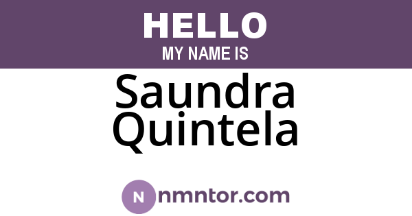Saundra Quintela
