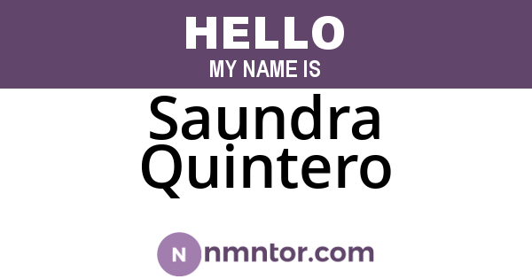 Saundra Quintero