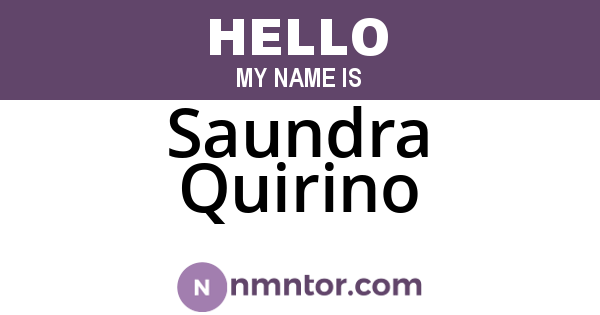Saundra Quirino