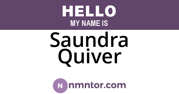 Saundra Quiver