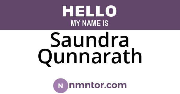 Saundra Qunnarath