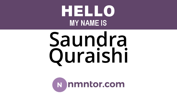 Saundra Quraishi