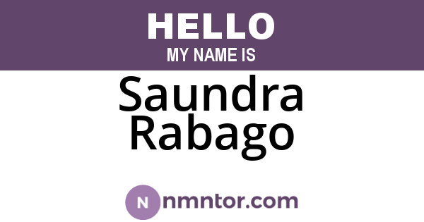 Saundra Rabago