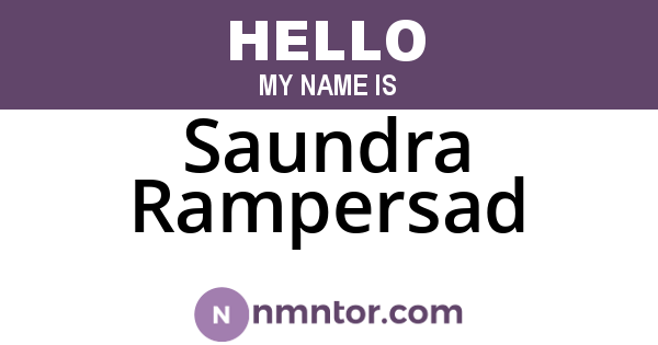 Saundra Rampersad