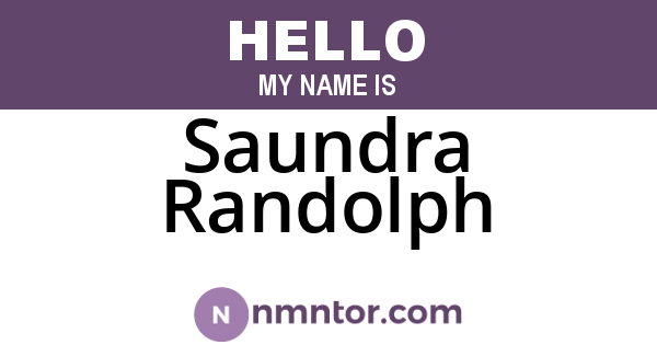 Saundra Randolph