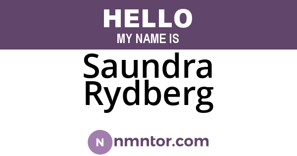 Saundra Rydberg