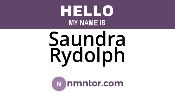Saundra Rydolph