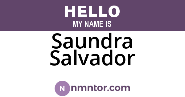 Saundra Salvador