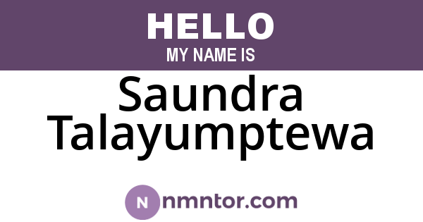 Saundra Talayumptewa