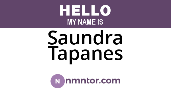 Saundra Tapanes