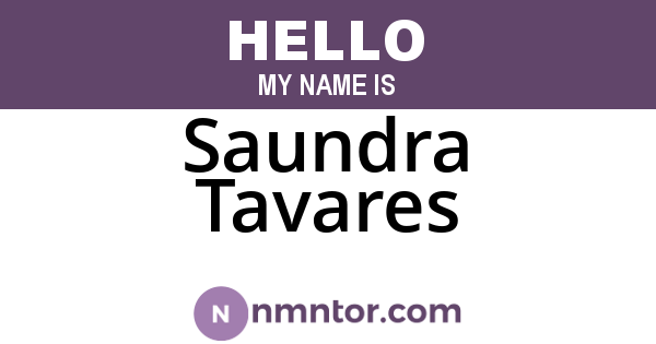 Saundra Tavares
