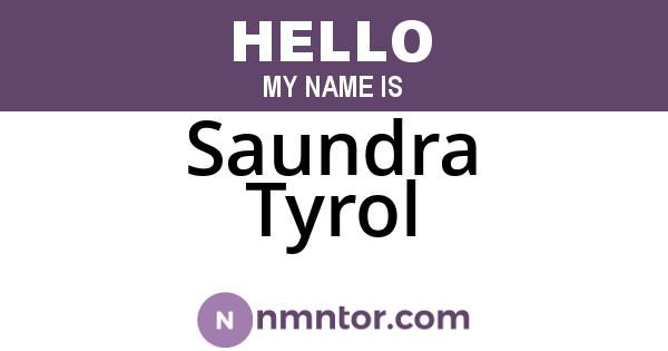 Saundra Tyrol