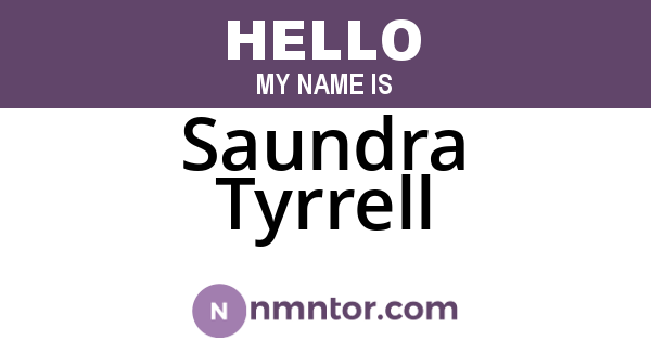 Saundra Tyrrell