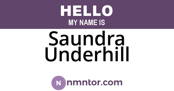 Saundra Underhill