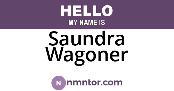 Saundra Wagoner