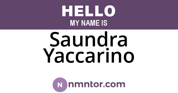 Saundra Yaccarino