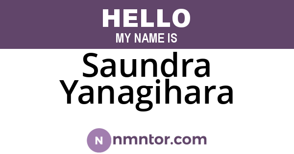 Saundra Yanagihara