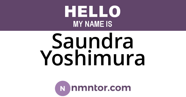 Saundra Yoshimura