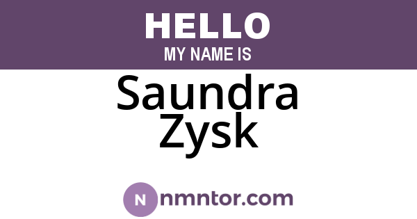 Saundra Zysk