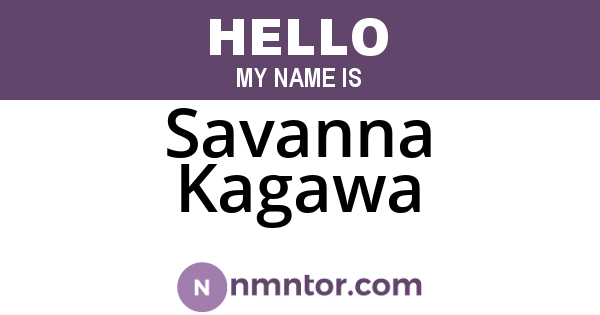 Savanna Kagawa