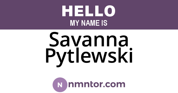 Savanna Pytlewski