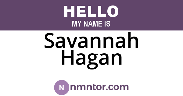 Savannah Hagan