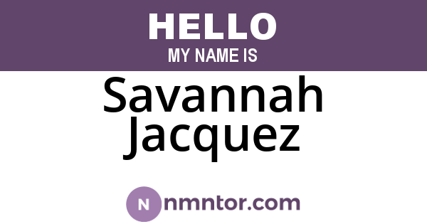 Savannah Jacquez