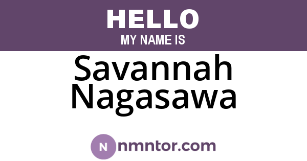 Savannah Nagasawa