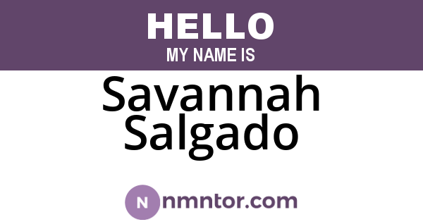 Savannah Salgado