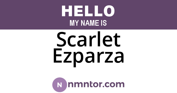 Scarlet Ezparza