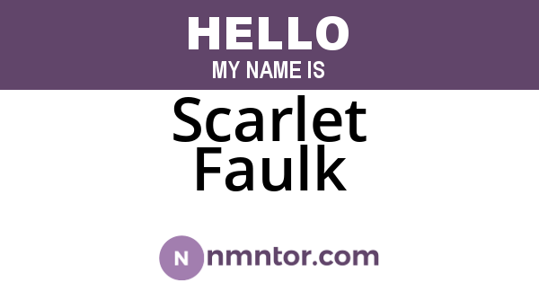 Scarlet Faulk