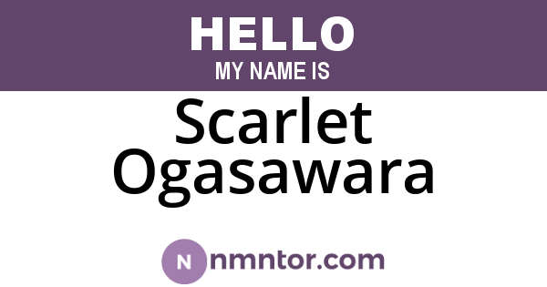 Scarlet Ogasawara