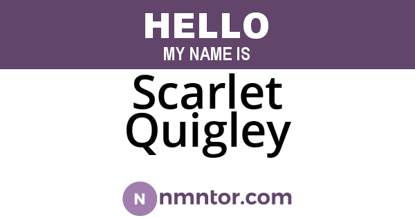 Scarlet Quigley
