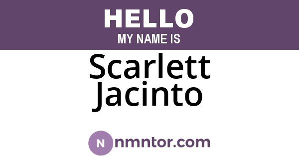 Scarlett Jacinto