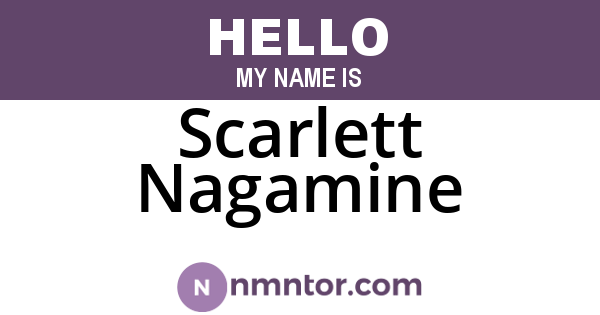 Scarlett Nagamine