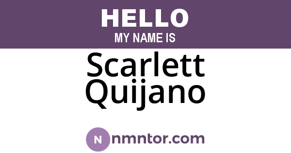 Scarlett Quijano