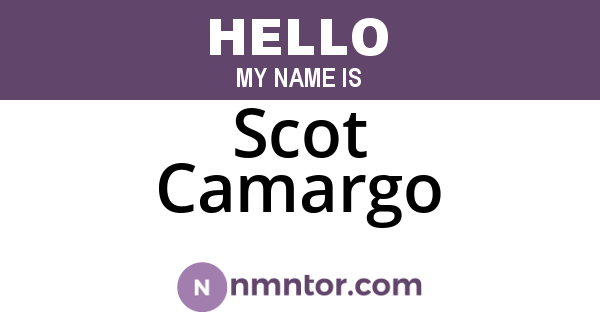 Scot Camargo