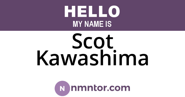 Scot Kawashima