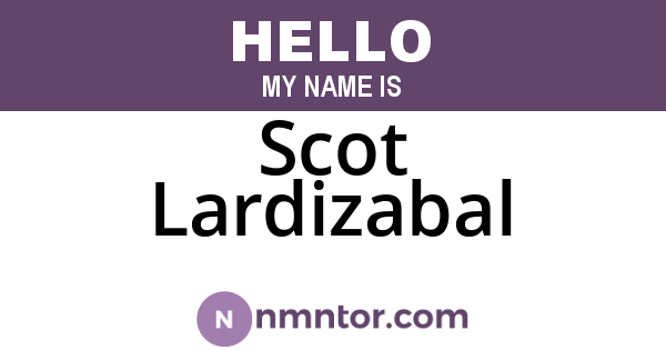 Scot Lardizabal
