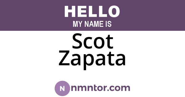 Scot Zapata