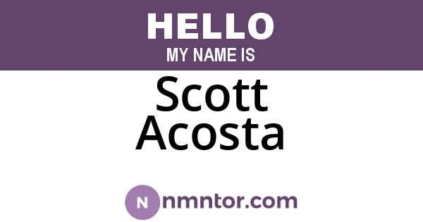 Scott Acosta