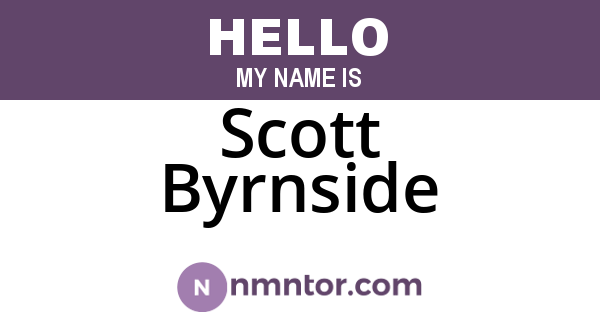 Scott Byrnside