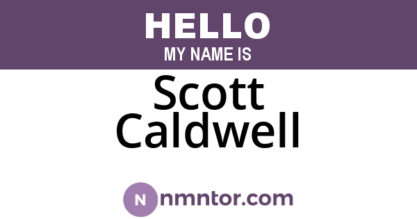 Scott Caldwell