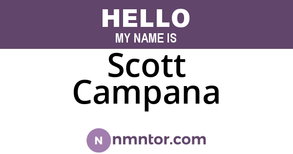 Scott Campana