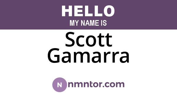 Scott Gamarra